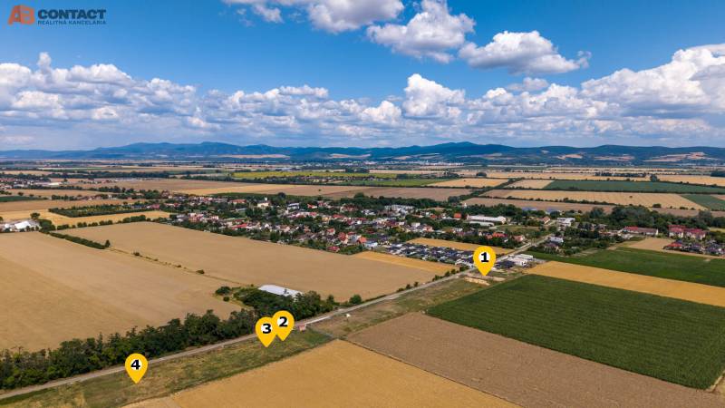 stavebné pozemky Borovce