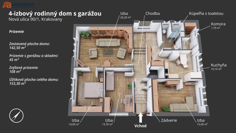 pôdorys dom Krakovany