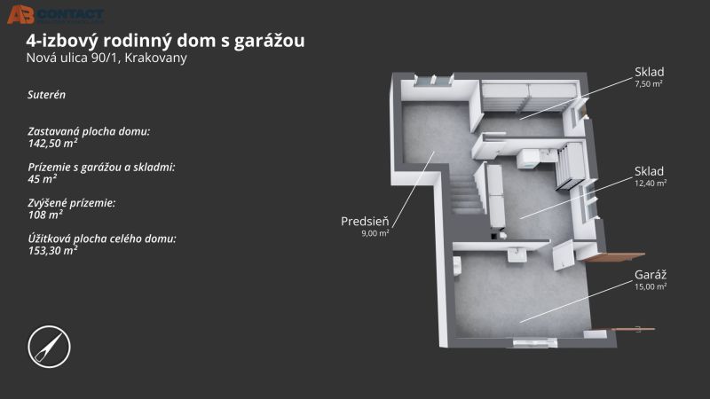 pôdorys dom Krakovany