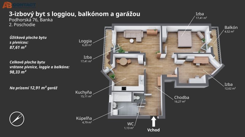 predaj bytu Podhorská 76, Banka