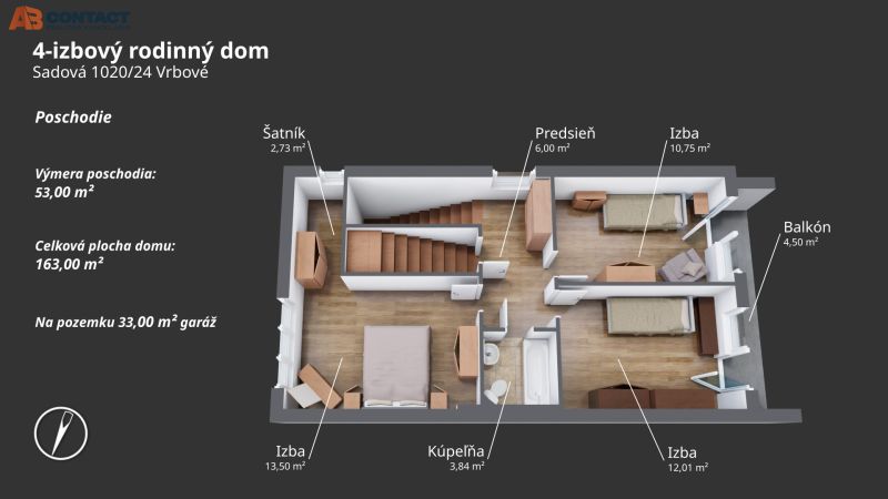 predaj dom Sadová ulica Vrbové