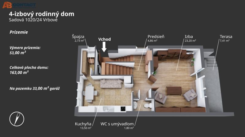 predaj dom Sadová ulica Vrbové